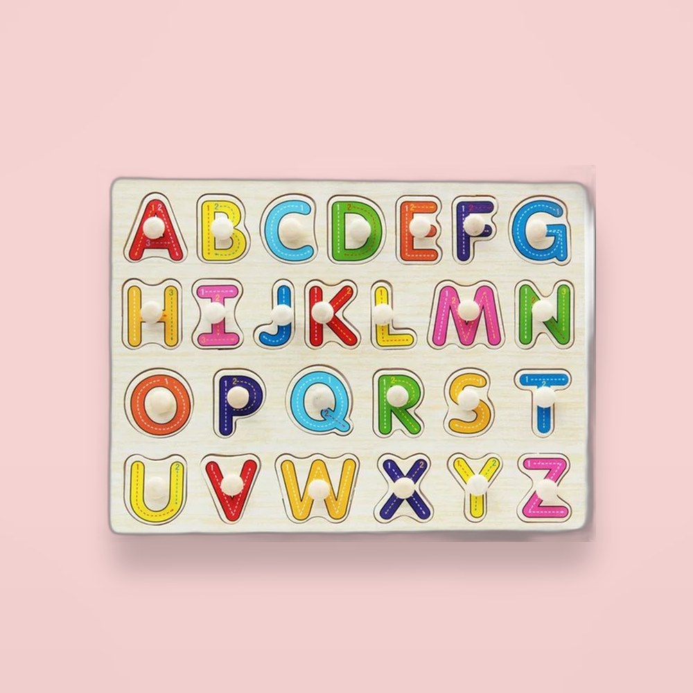 Abc Wood Puzzle Board